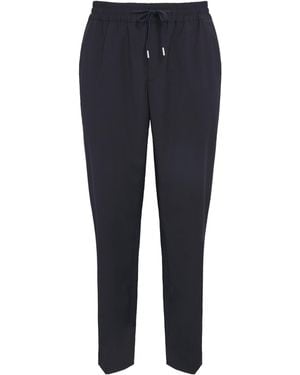 Sandro Wool-Blend Drawstring Trousers - Blue