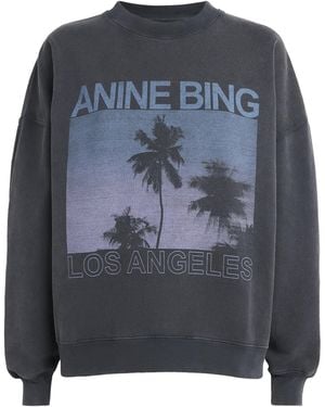Anine Bing Cotton Miles Sweatshirt - Grey