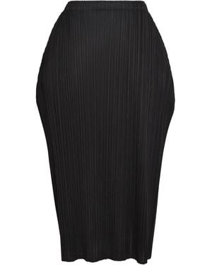 Pleats Please Issey Miyake Lamp Shade Midi Skirt - Black