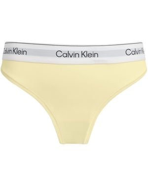 Calvin Klein Cotton-Blend Icon Thong - White