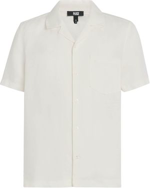 PAIGE Cuban Collar Shirt - White