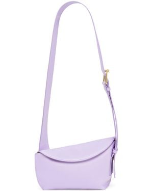 McQueen Leather Sling Cross-Body Bag - White