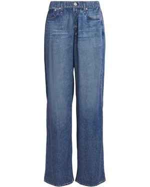 Rag & Bone Miramar Denim-Effect Sweatpants - Blue