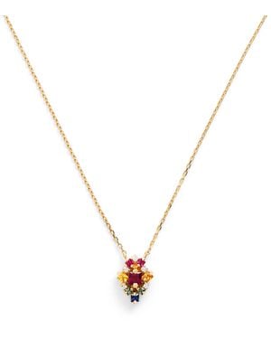 Suzanne Kalan Diamond And Sapphire La Fantaisie Necklace - Metallic