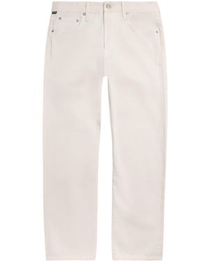 Citizens of Humanity Twill Beau Straight Jeans - White