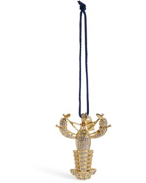 Joanna Buchanan Crystal-Embellished Lobster Tree Decoration - Metallic