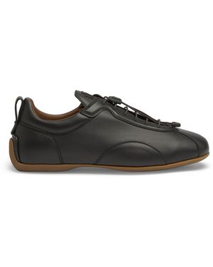dunhill Leather Davies Automotive Trainers - Black