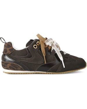 Kurt Geiger Suede Slim Runner Sneakers - Brown