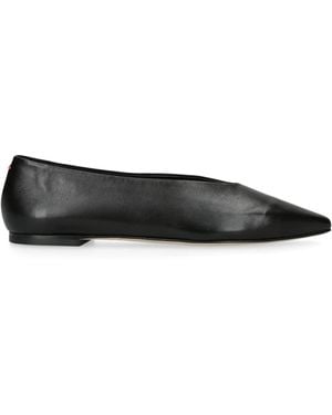 Aeyde Leather Betty Ballet Flats - Black