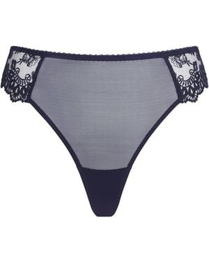 Simone Perele Lace Passion Tanga Briefs - Grey