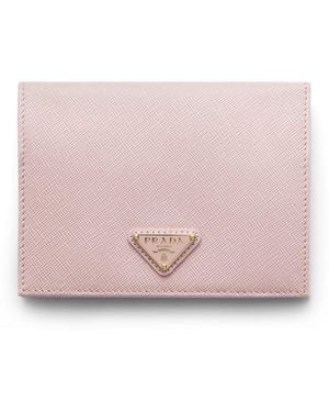 Prada Saffiano Leather Passport Holder - Pink