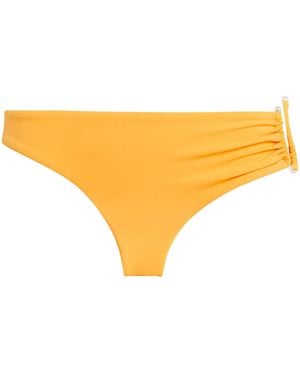 Christopher Esber Ruched Crescent Bikini Bottoms - Yellow