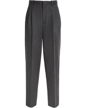 The Row Richler Cashmere Pleated Trousers - Grey