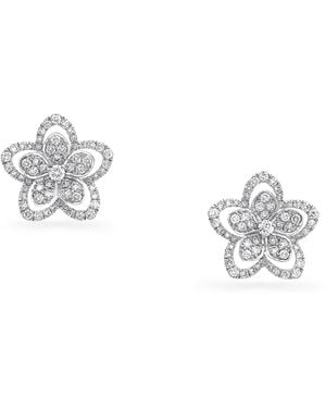 Graff And Diamond Wild Flower Stud Earrings - Metallic