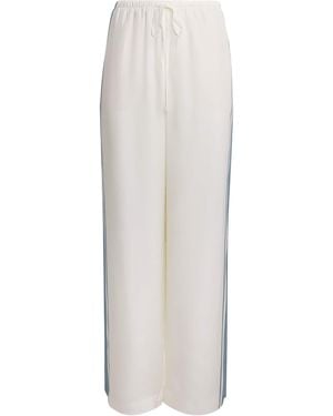 SIR. Silk Drawstring Lilou Trousers - White