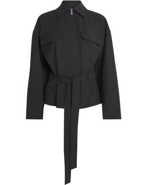 Theory Stretch-Wool Field Jacket - Black