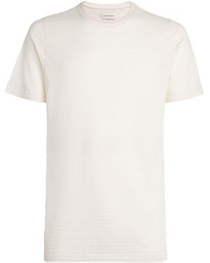 Oliver Spencer Organic Cotton Jacquard T-Shirt - White