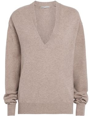 Source Unknown Cashmere-Wool Half-Twist Byrone Jumper - Brown