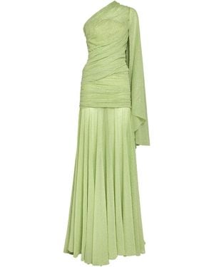 Sandra Mansour Glitter-Embellished Jacinthe Gown - Green