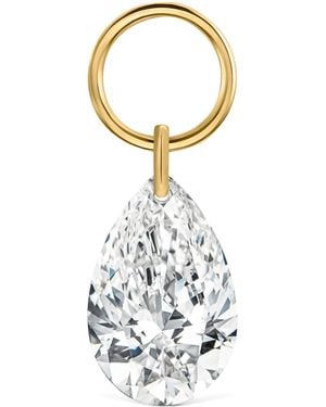 Maria Tash And Diamond Pear Charm - Metallic