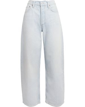 Agolde Arc Barrel-Leg Jeans - White