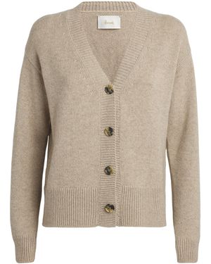 Harrods Cashmere Boxy Cardigan - Natural