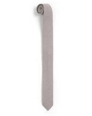 Eleventy Wool-Silk Tie - White