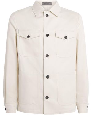 Corneliani Cotton-Cashmere Overshirt - White