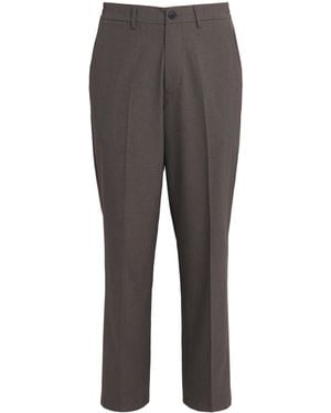 Wax London Micro Puppytooth Check Bayham Pants - Gray