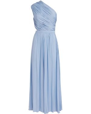 Maje One-Shoulder Maxi Dress - Blue