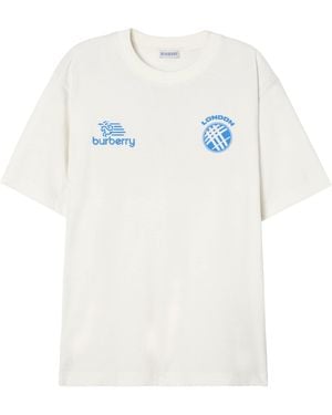 Burberry Cotton Logo Badge T-Shirt - White