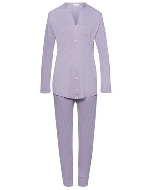 Hanro Pure Essence Pyjama Set - Purple