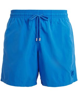 Vilebrequin Turtle Embroidered Moorea Swim Shorts - Blue