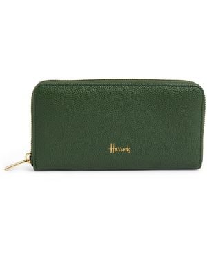 Harrods Oxford Zip-Around Wallet - Green