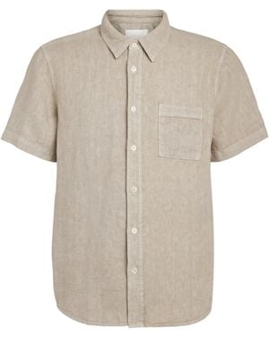 Citizens of Humanity Linen Short-Sleeve Cairo Shirt - Natural