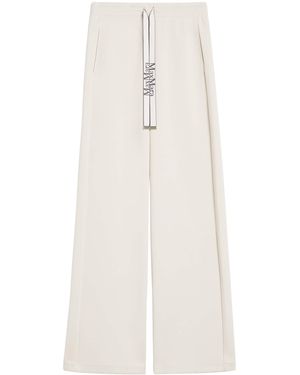 Max Mara Cotton-Blend Sweatpants - White