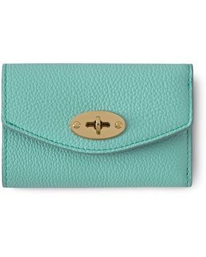 Mulberry Small Leather Folded Darley Wallet - Blue