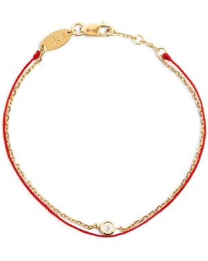 RedLine And Diamond Pure Duo Bracelet - Metallic