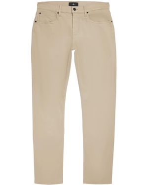 7 For All Mankind Luxe Performance Plus Slimmy Tapered Chinos - Natural