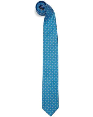 Eton Silk Jacquard Tie - Blue