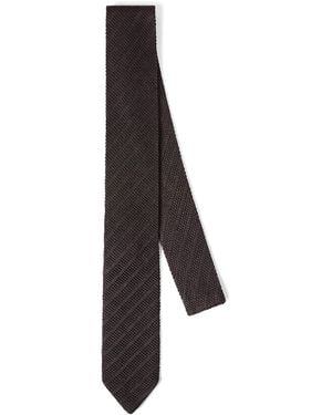 Brunello Cucinelli Silk Tie - Black