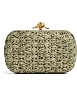 Bottega Veneta Leather Knot Minaudiere Clutch Bag - Metallic