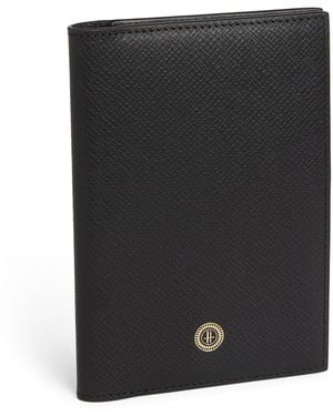 Harrods Leather Passport Holder - Black