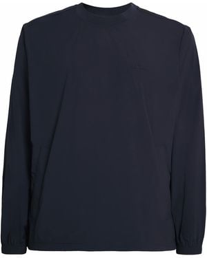J.Lindeberg Crew-Neck Ulf Windbreaker Sweatshirt - Blue