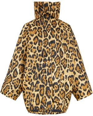 Alaïa Double-Layered Twill Coat - Metallic