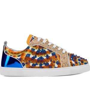 Christian Louboutin Louis Junior No Limit Sneakers - Blue