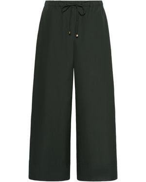 Max Mara Drawstring Wide-Leg Pants - Green