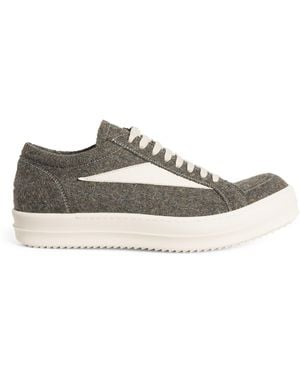 【関税込み】RICK OWENS Suede sneakers RICK OWENS Patch-detail Suede Sneakers - POIZON
