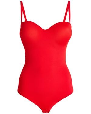 Wolford Mat De Luxe Forming Bodysuit - Red