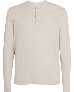 Citizens of Humanity Cotton Henley T-Shirt - White